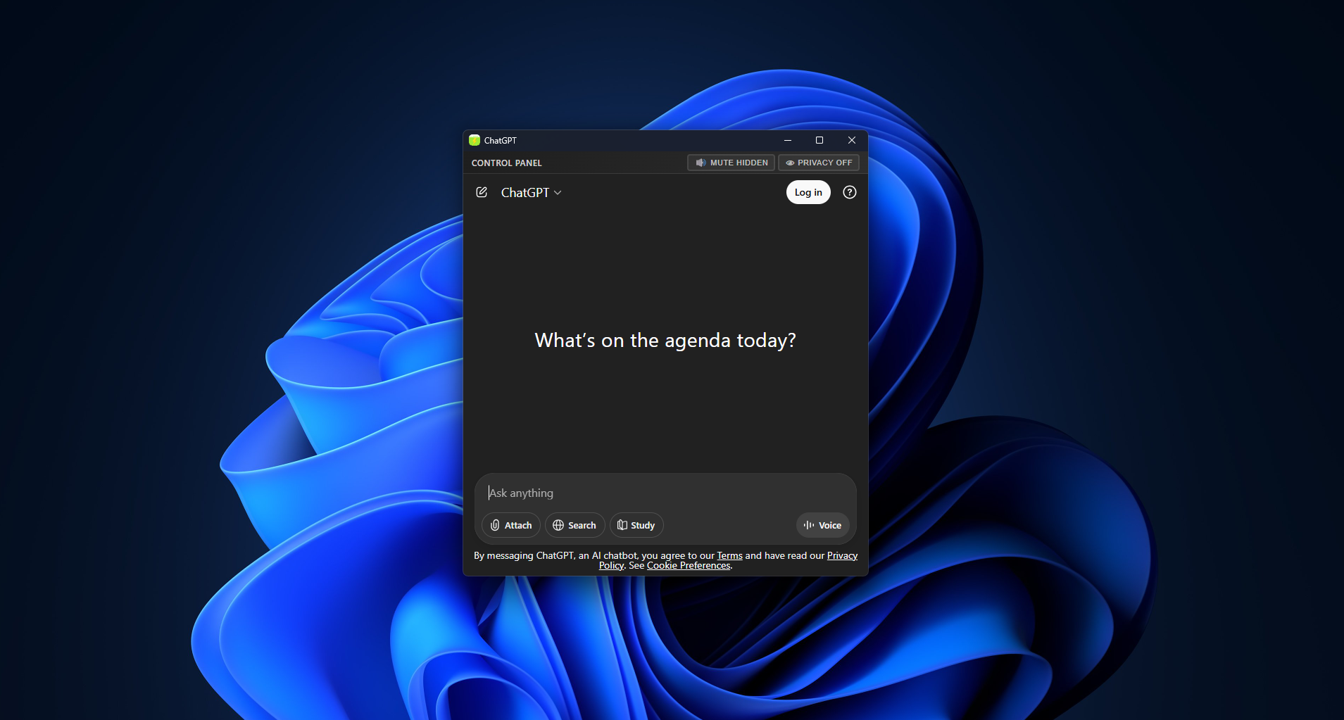 ChatGPT in Snapps floating window